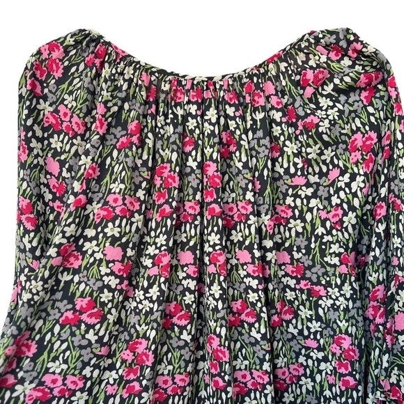 Floral Ruffle Sleeve Blouse - Picture 7 of 7